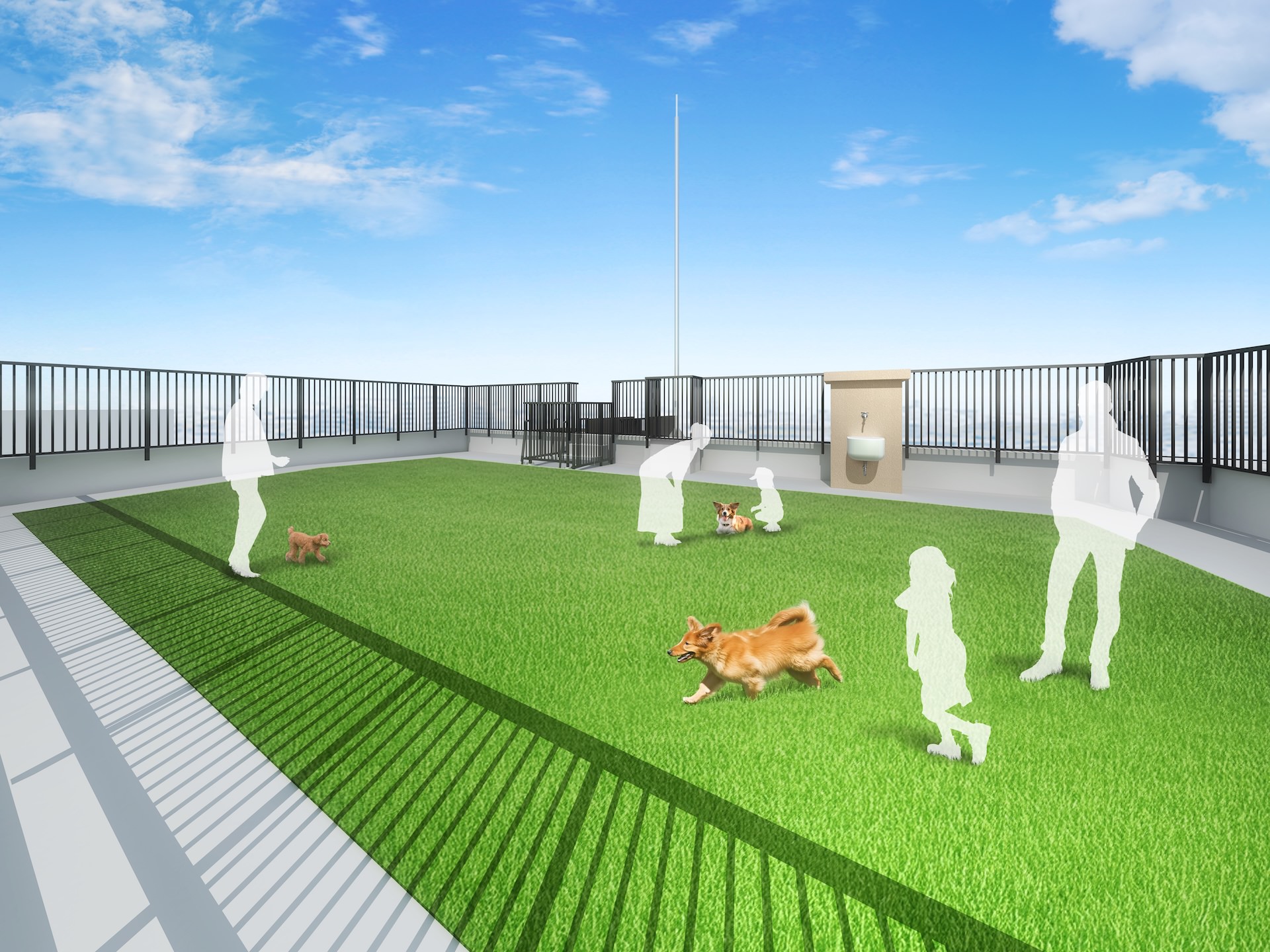 ドッグラン完成予想CG