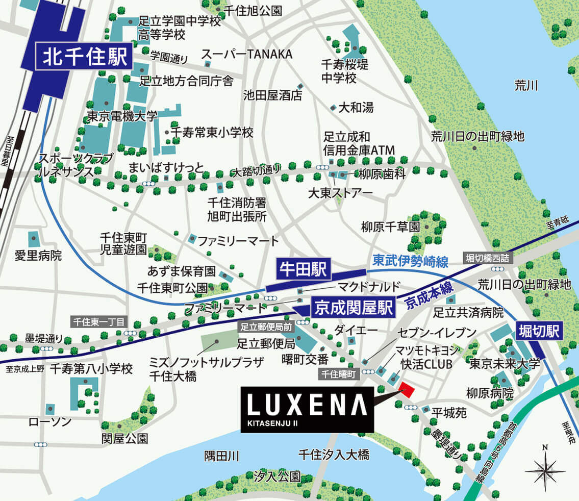 イメージイラストマップ