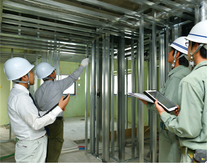 工事段階での工程内検査の実施